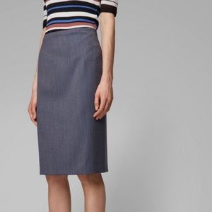 NWOT Hugo Boss Wool Pencil Skirt